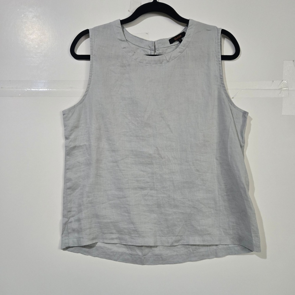 Quince 100% European Linen Tank Small Minimalist Sustainable Neutral Lagenlook